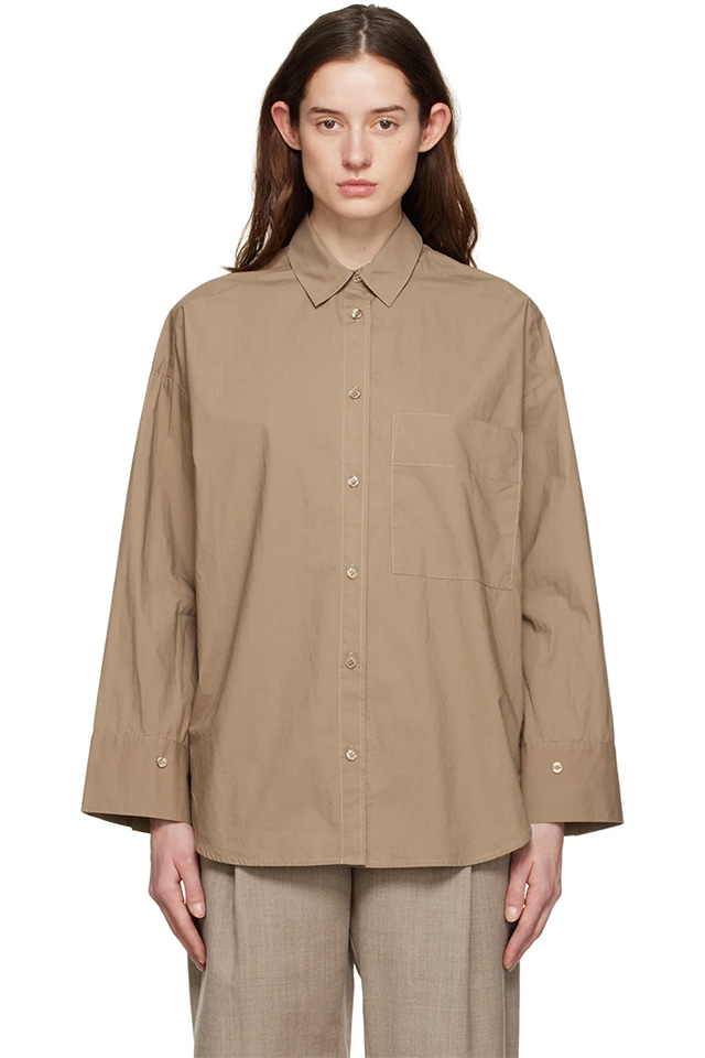 Brown organic blouse